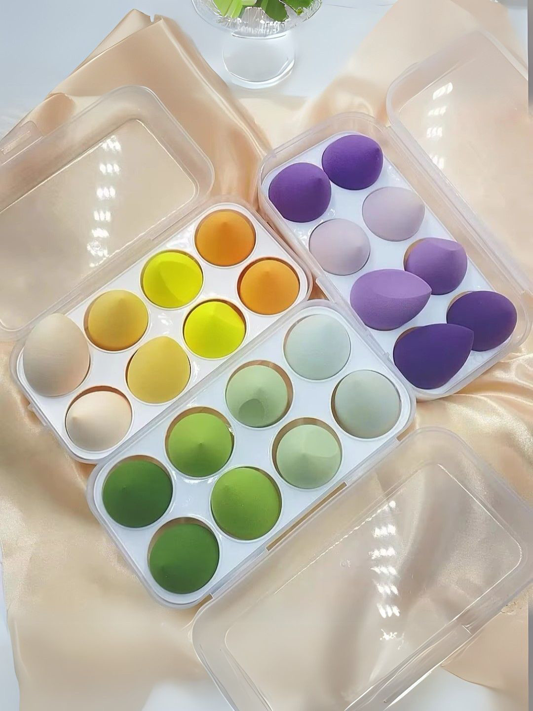 basicare Set Of 8 Beauty Blender With Egg Box