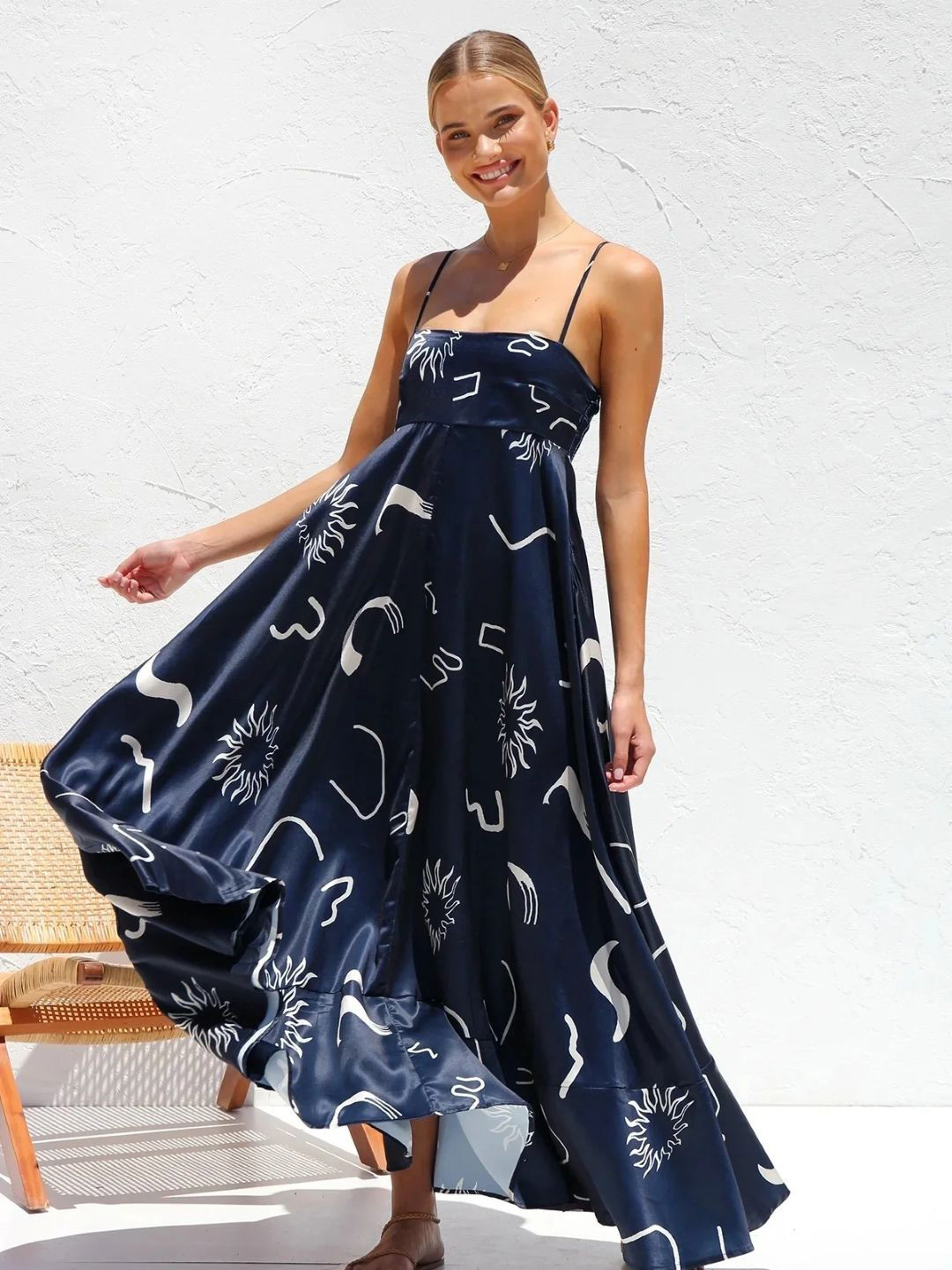 StyleCast Abstract Print Maxi Dress