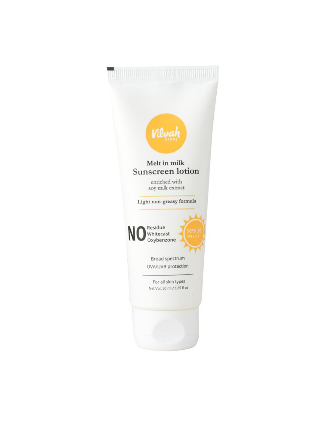 Vilvah Store Melt-in Milk SPF 50 PA+++ Sunscreen - 50 g