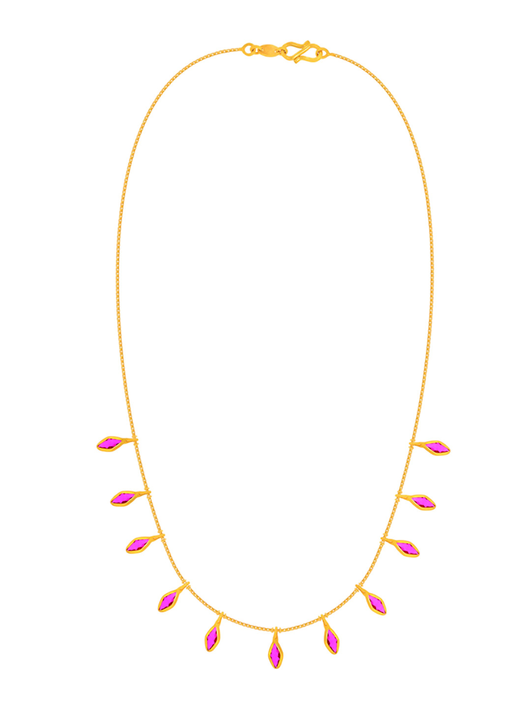 Bhima Jewels 22K BIS Hallmark 916 Purity   Gold Mystic Drop Gold Fancy Necklace