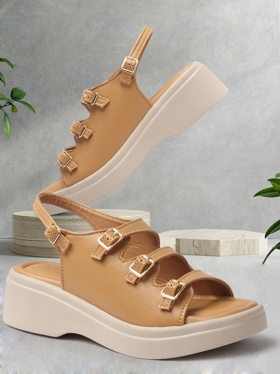 VENDOZ Platform Heel Sandals