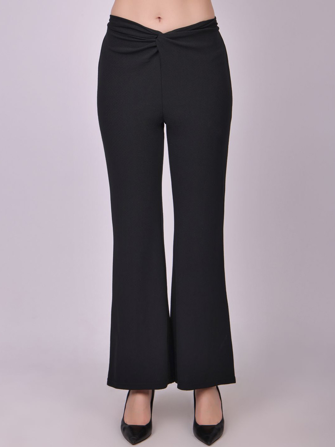 MICHAEL KOVLIN Women Mid-Rise Casual Knot Fit Pants