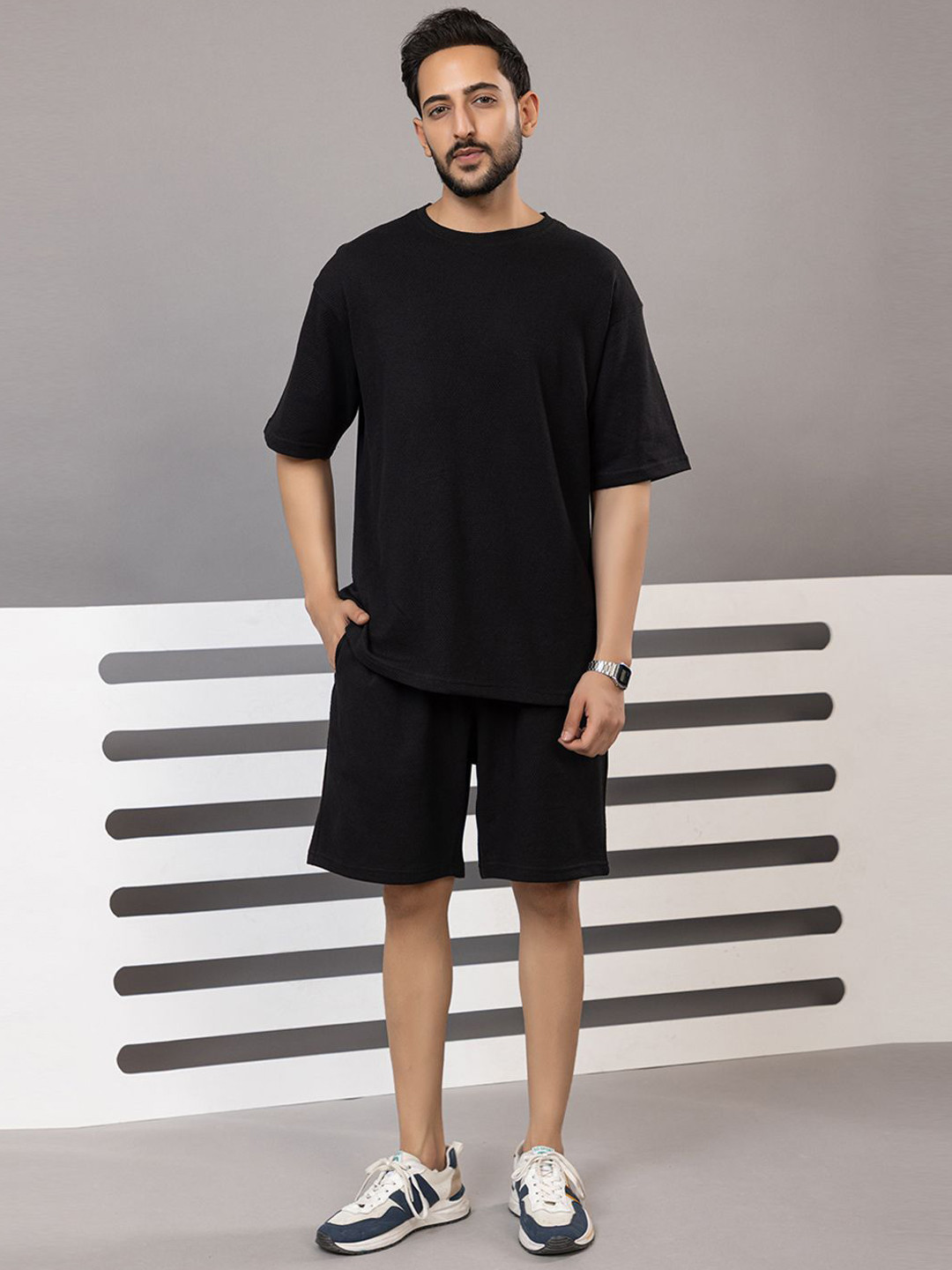 ARMENOR Pure Cotton T-shirt & Shorts Co-Ord Set