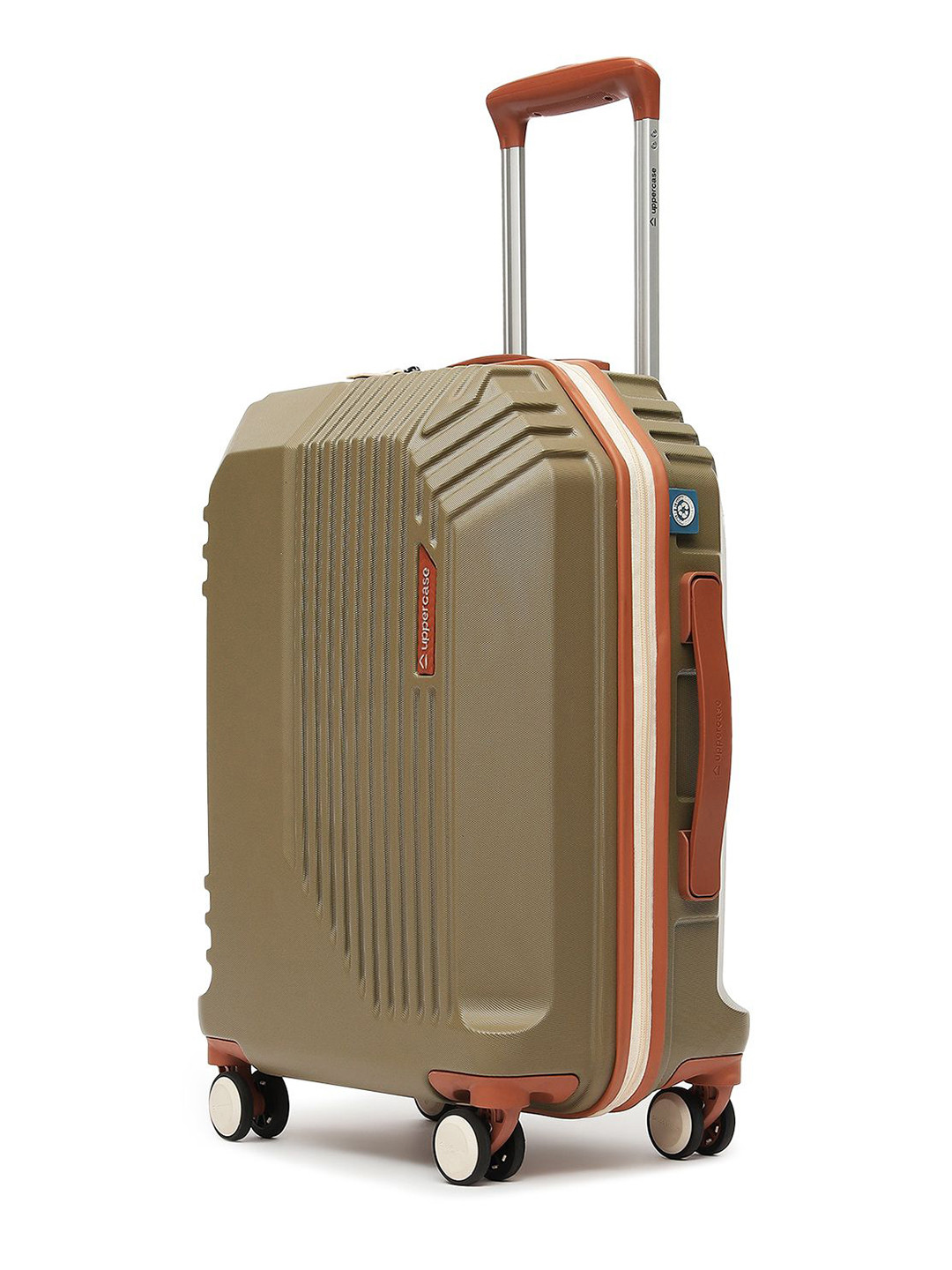 uppercase Vector Textured Hard-Sided Cabin Trolley Bag