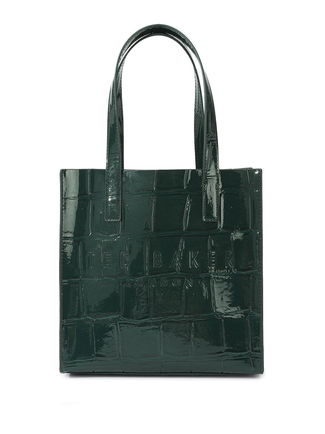 Ted Baker Textured Leather Oversized Shopper Handheld Bag With Tasselled