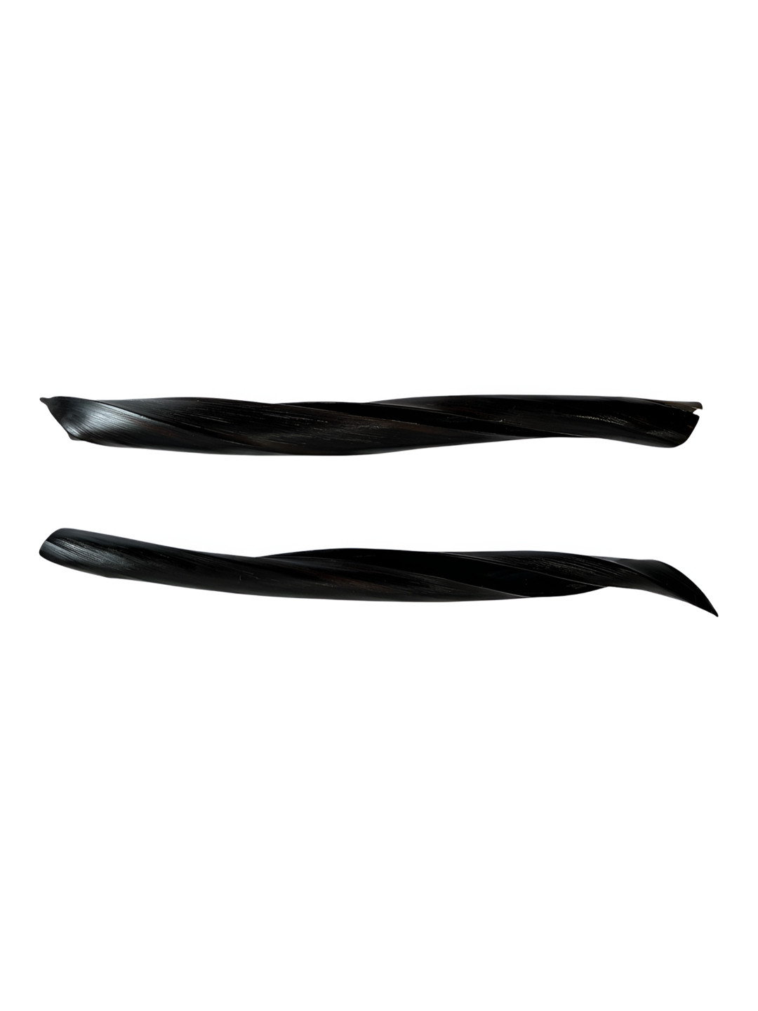 Taurrus Natural Tree Bark Shaped Brown Metal Metallic Garden Set of 2 Large Showpieces - 33.1 Inches