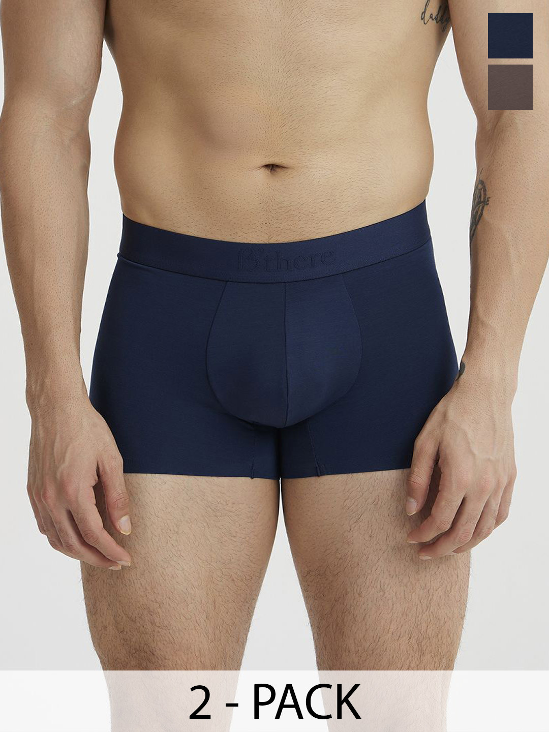 B'there Pack of 2 Seamless Modal Trunk U001_SPB_SPG