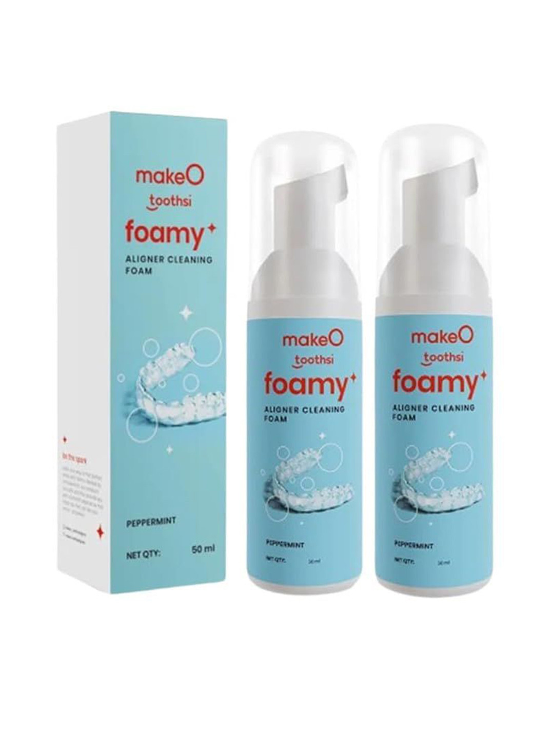 toothsi Set Of 2 Foamy Aligner Cleaning Foam - 50 ml Each