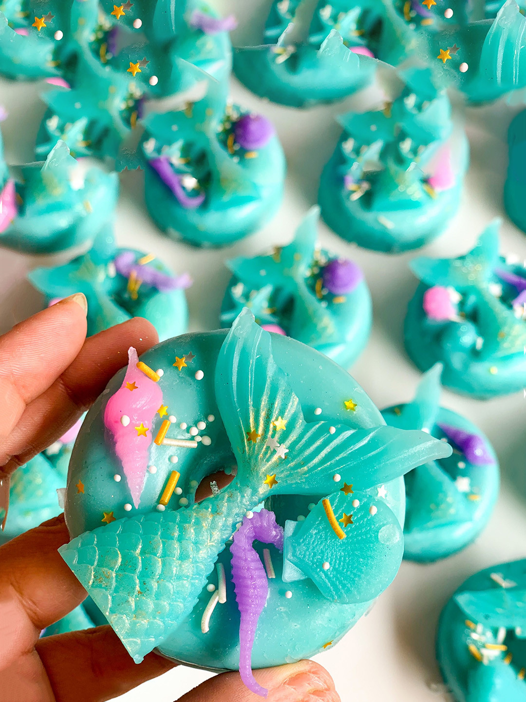 The Sass Bar Mermaid Donut Soap With Cocoa Butter - 80 g