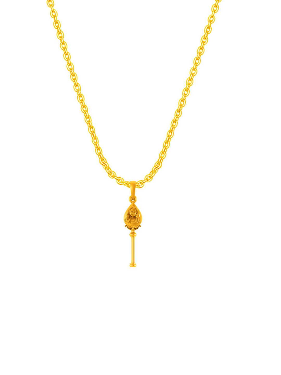 Metronaut 92.5 Sterling Silver 22kt Gold-Plated Kartekiya Pendant with Anchor Chain