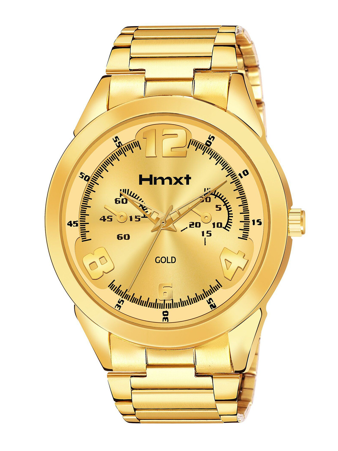 HMXT Men Patterned Dial & Reset Time Analogue Watch HMXT-120