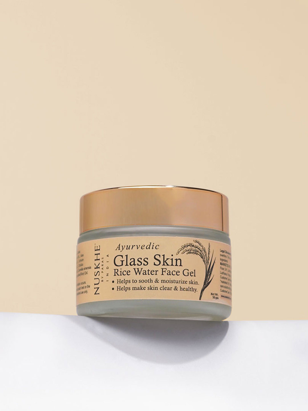 Nuskhe by Paras Glass Skin Rice Water Face Gel For Moisturization - 50 g