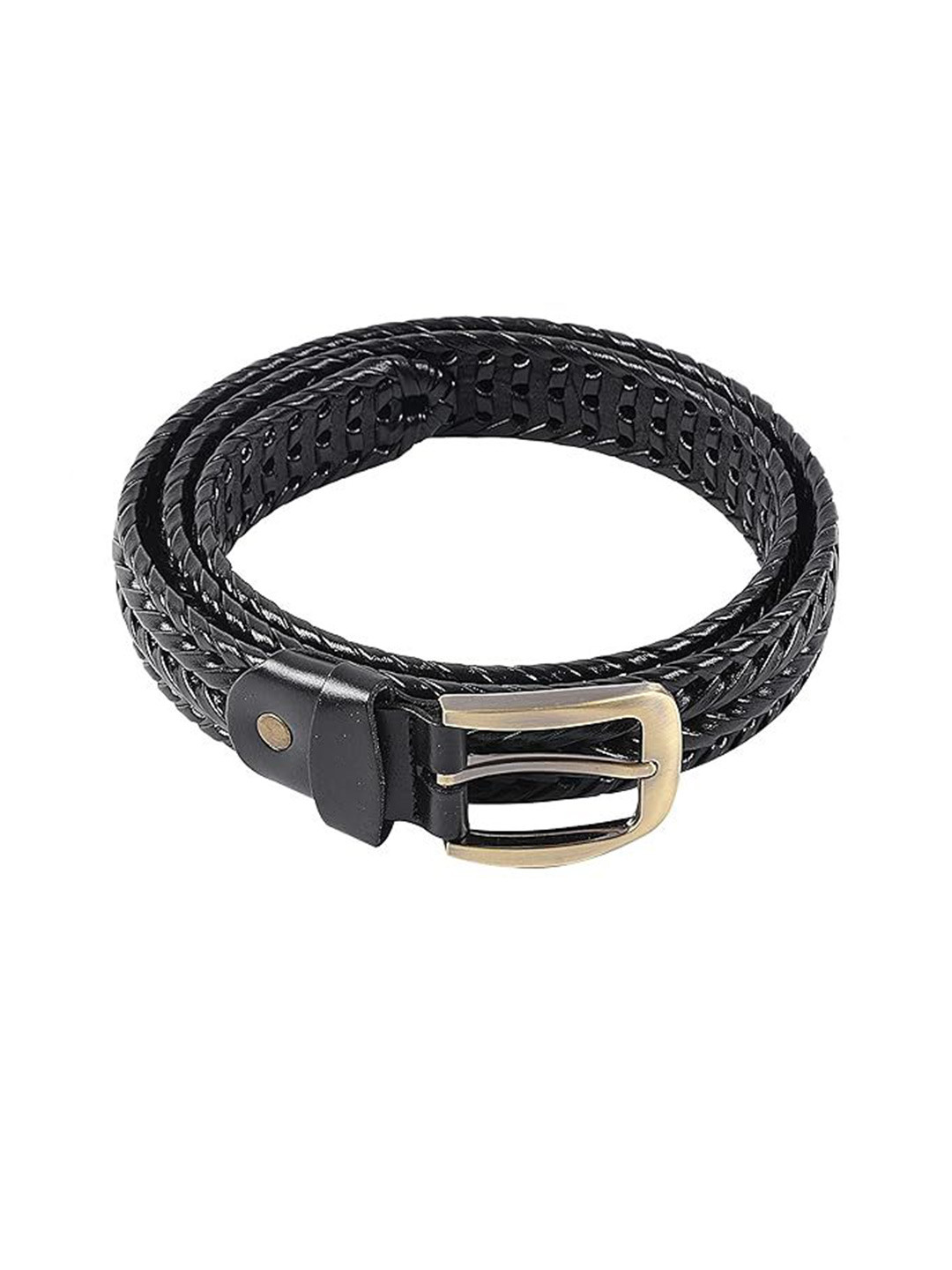 Leonardi Men Textured Leather Formal Belt