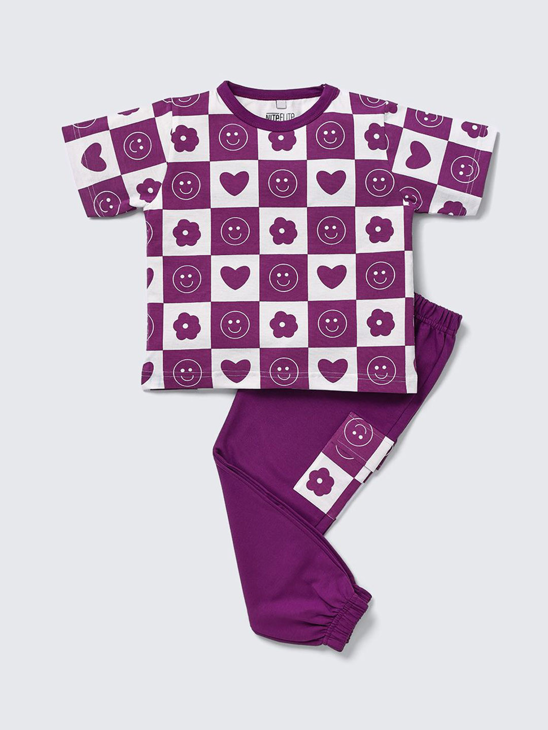 Nite Flite Girl Printed Pure Cotton Night suit