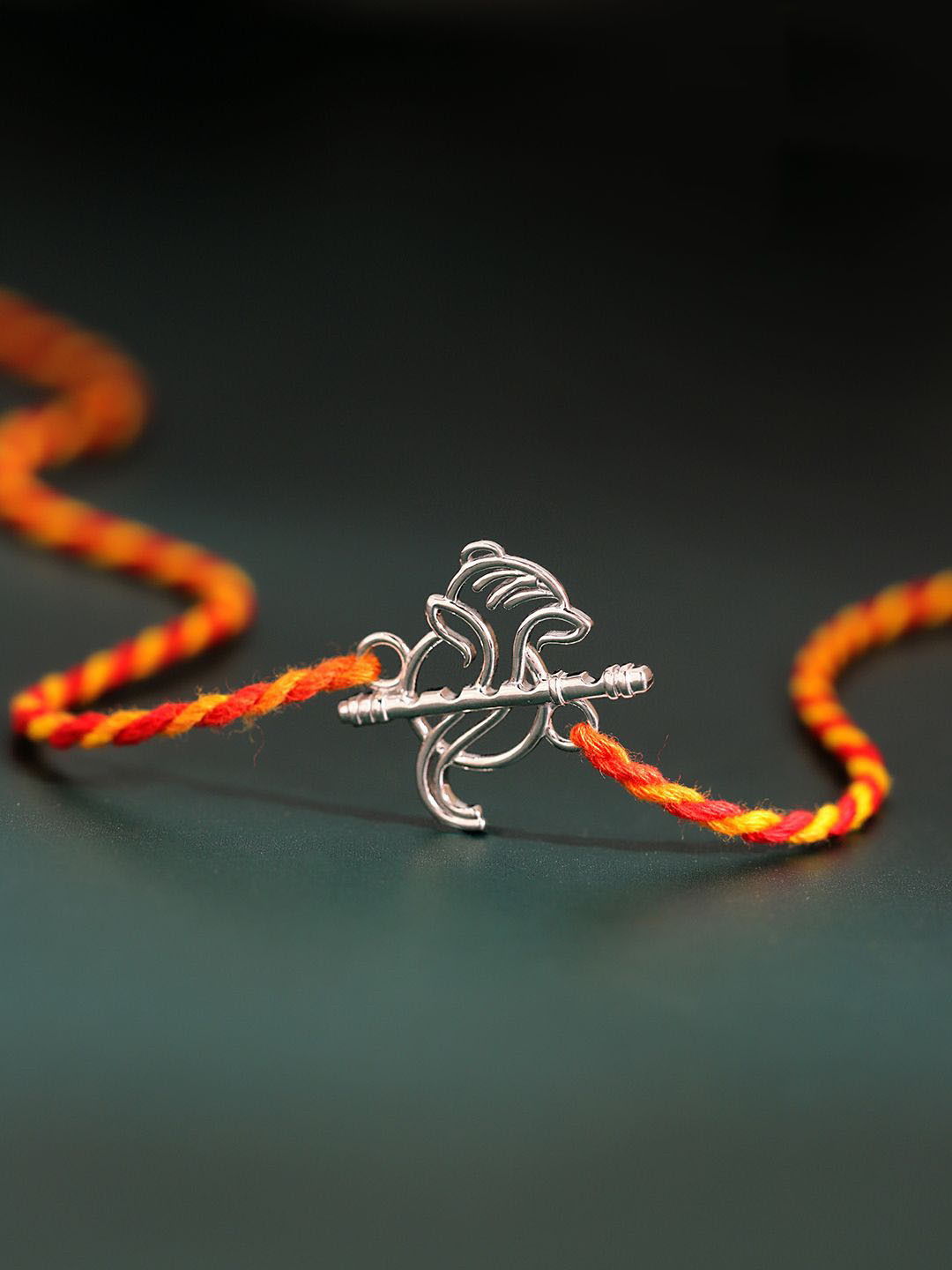 Studio Voylla Divine Ganesha Bansuri Thread Rakhi