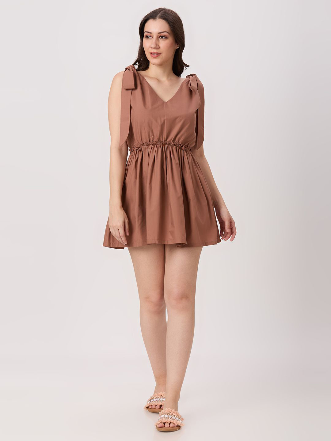 PEACH & PANDA Fit & Flare Mini Dress
