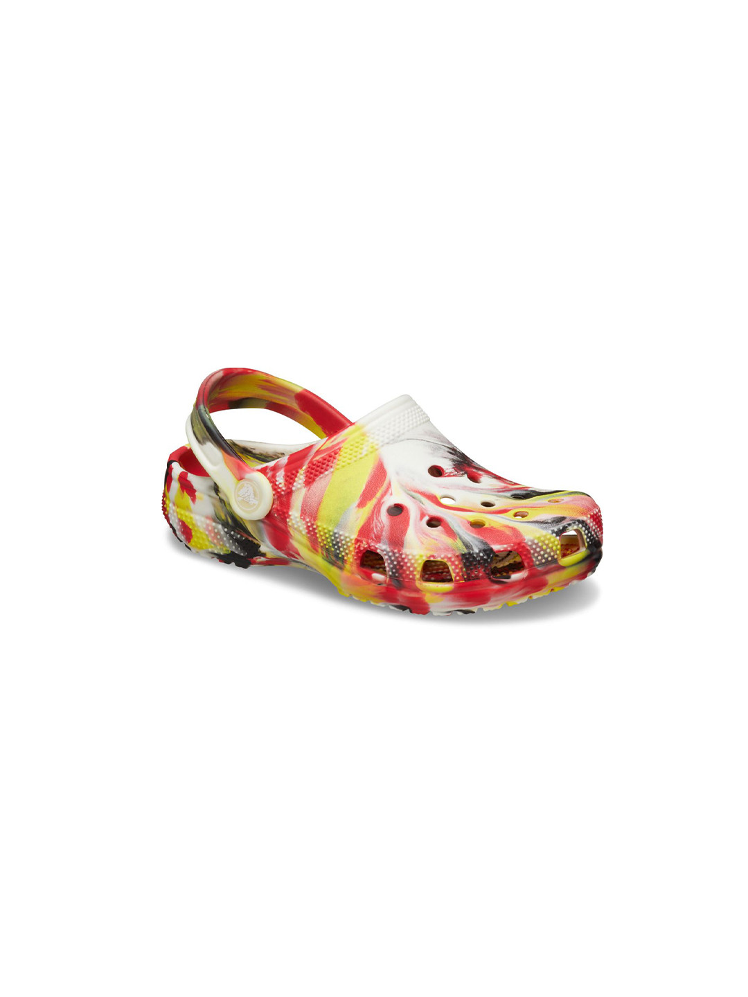 Crocs Kids Glow Marbled Printed Clogs Flip Flops