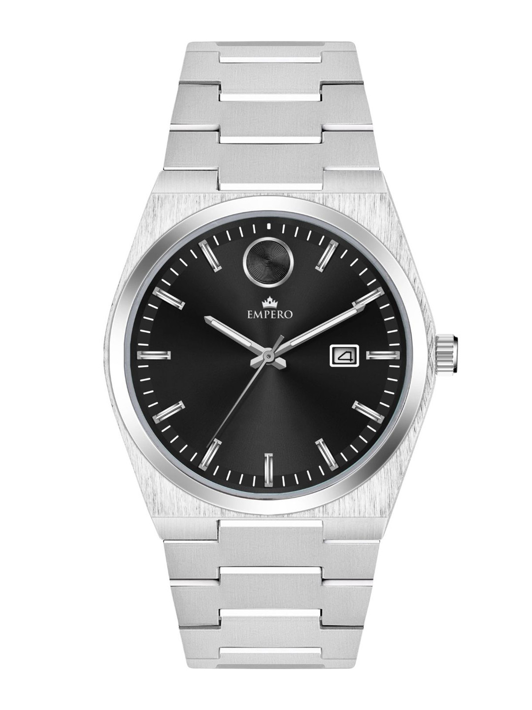 EMPERO Men Brass Dial & Stainless Steel Straps Analogue Watch