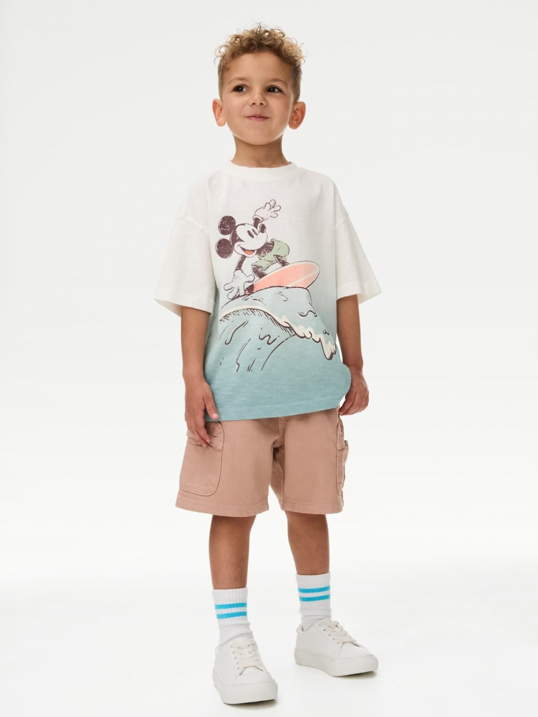 Marks & Spencer Boys Cartoon Printed Pure Cotton T-shirt