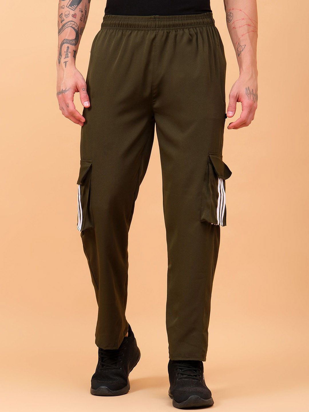 TrybeX Men Mid-Rise TrackPants