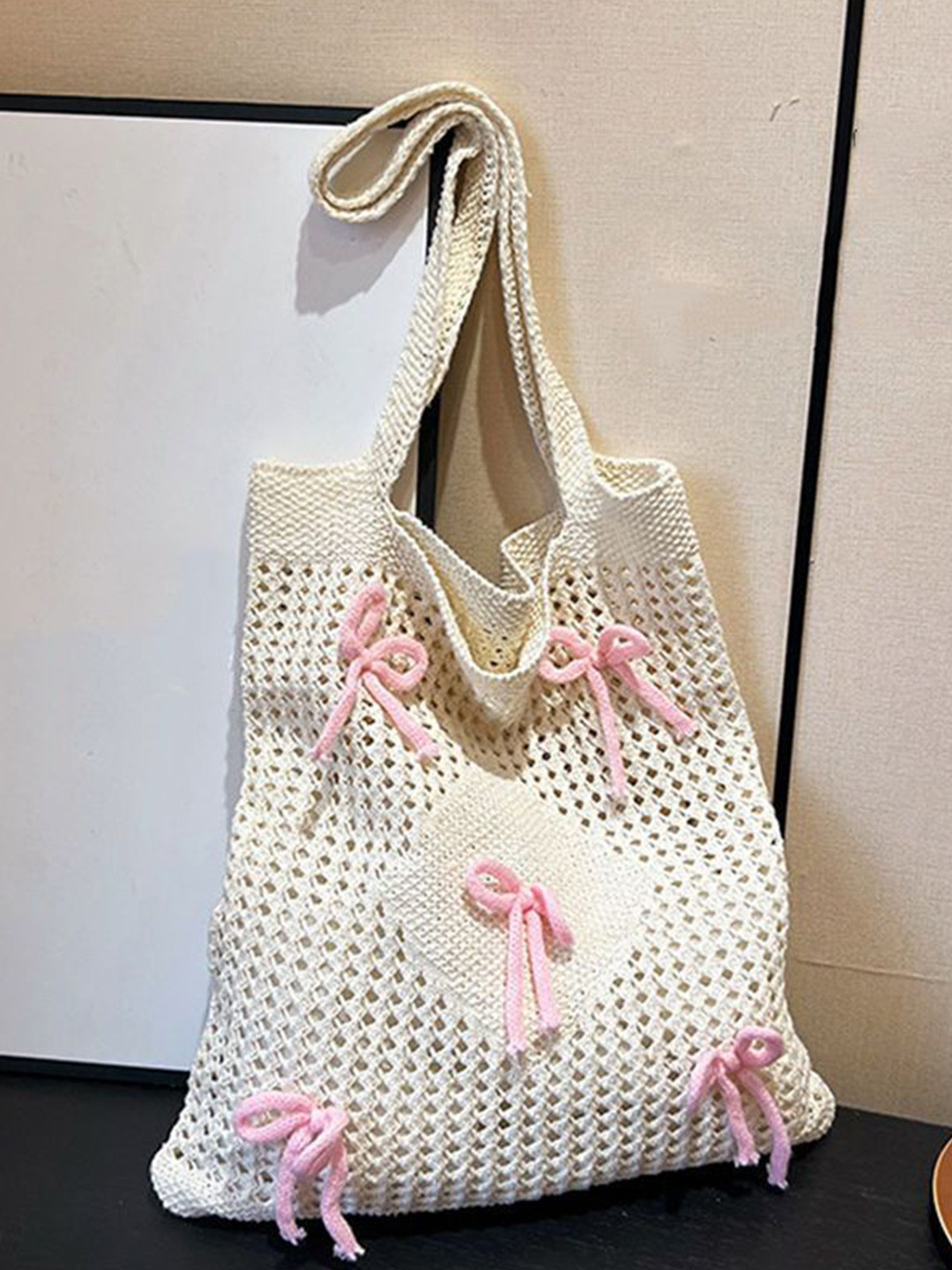 StyleCast x Revolte Self Design Water Resistant Small Structured Tote Bag