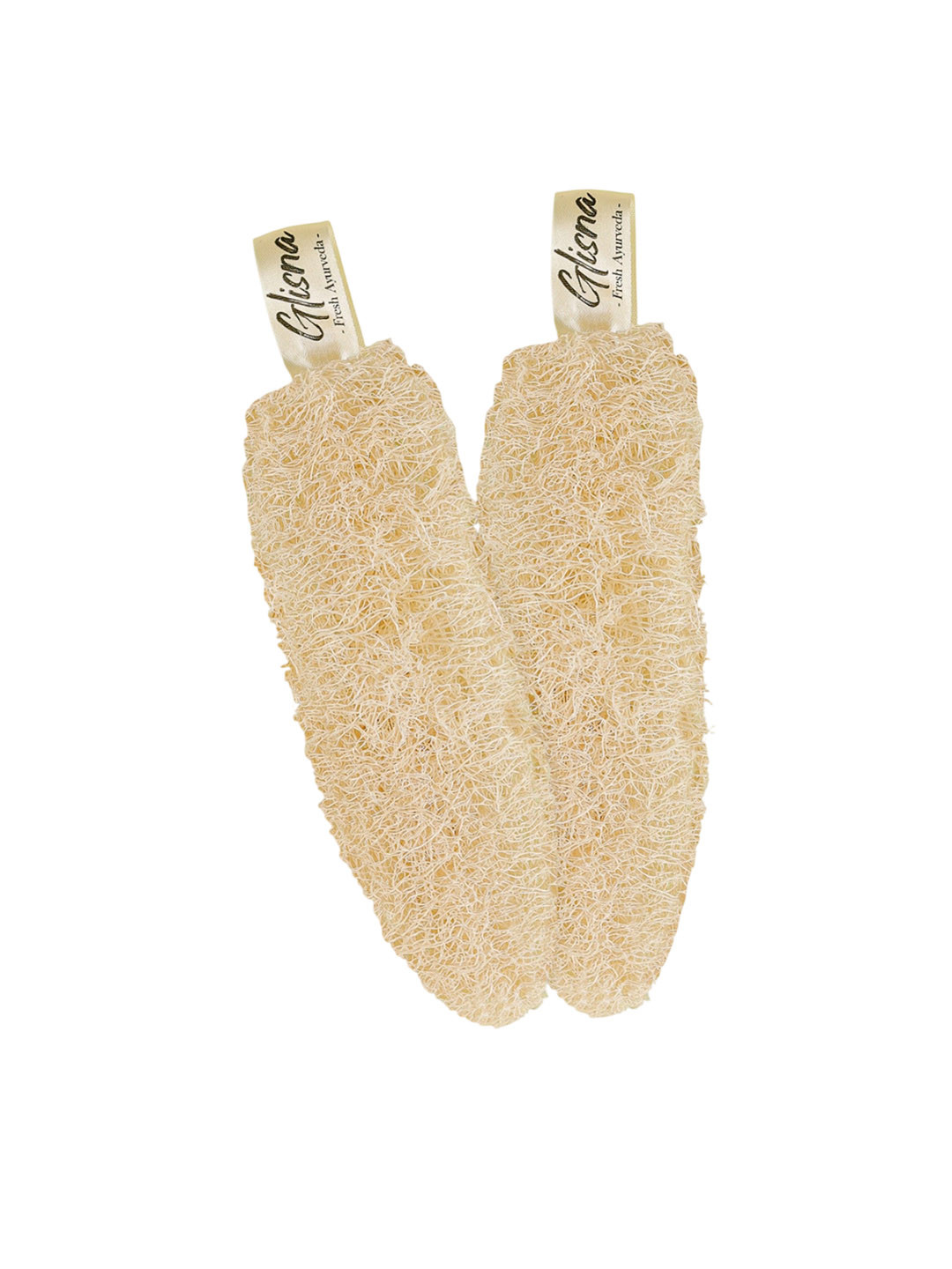 GLISNA Set Of 2 Natural Bath Loofah
