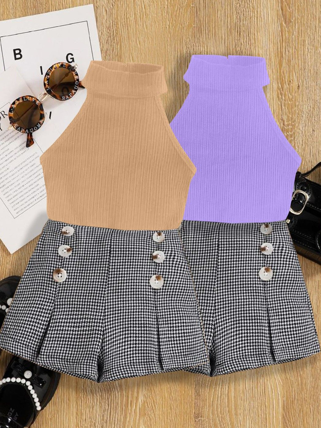 DEL LUNA Floral Print Mini Dress Pack of 4