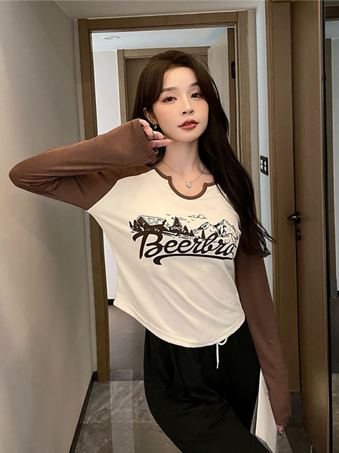 StyleCast x Revolte Women Typography Printed Round Neck Top
