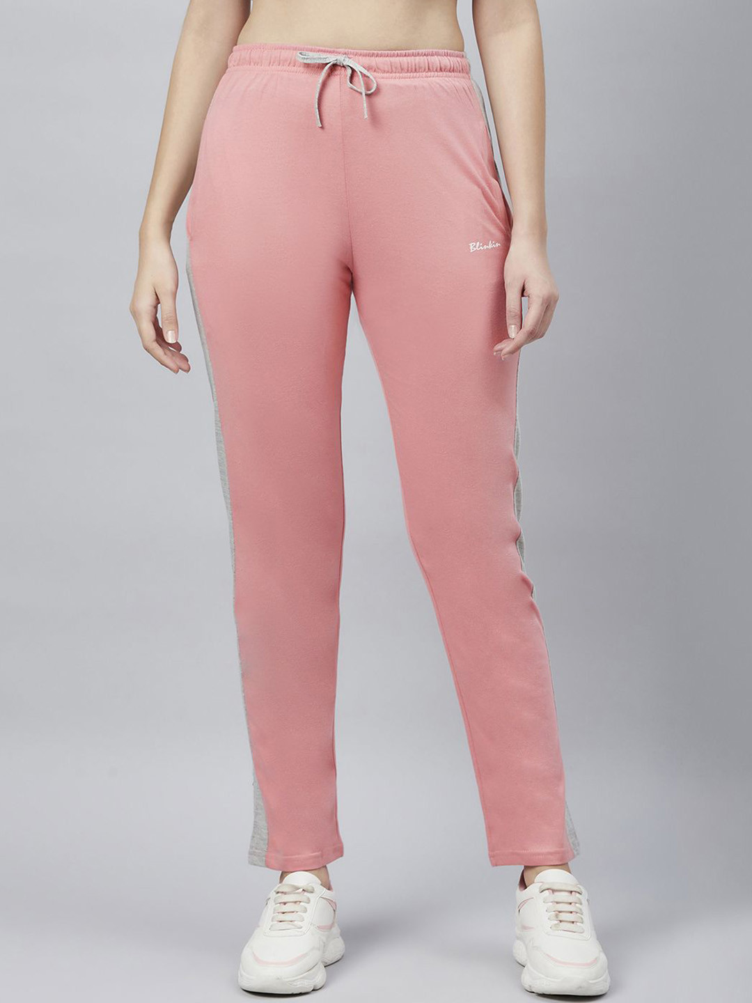 Blinkin Women High-Rise Colour-Blocked TrackPants