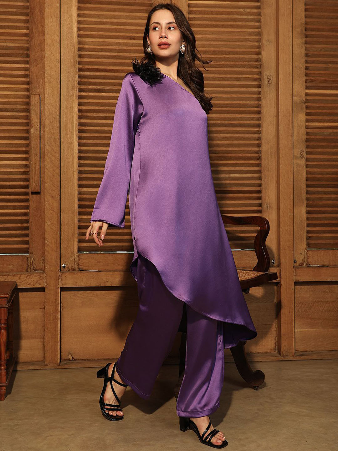 QISSA One Shoulder Tunic & Trousers Co-Ords