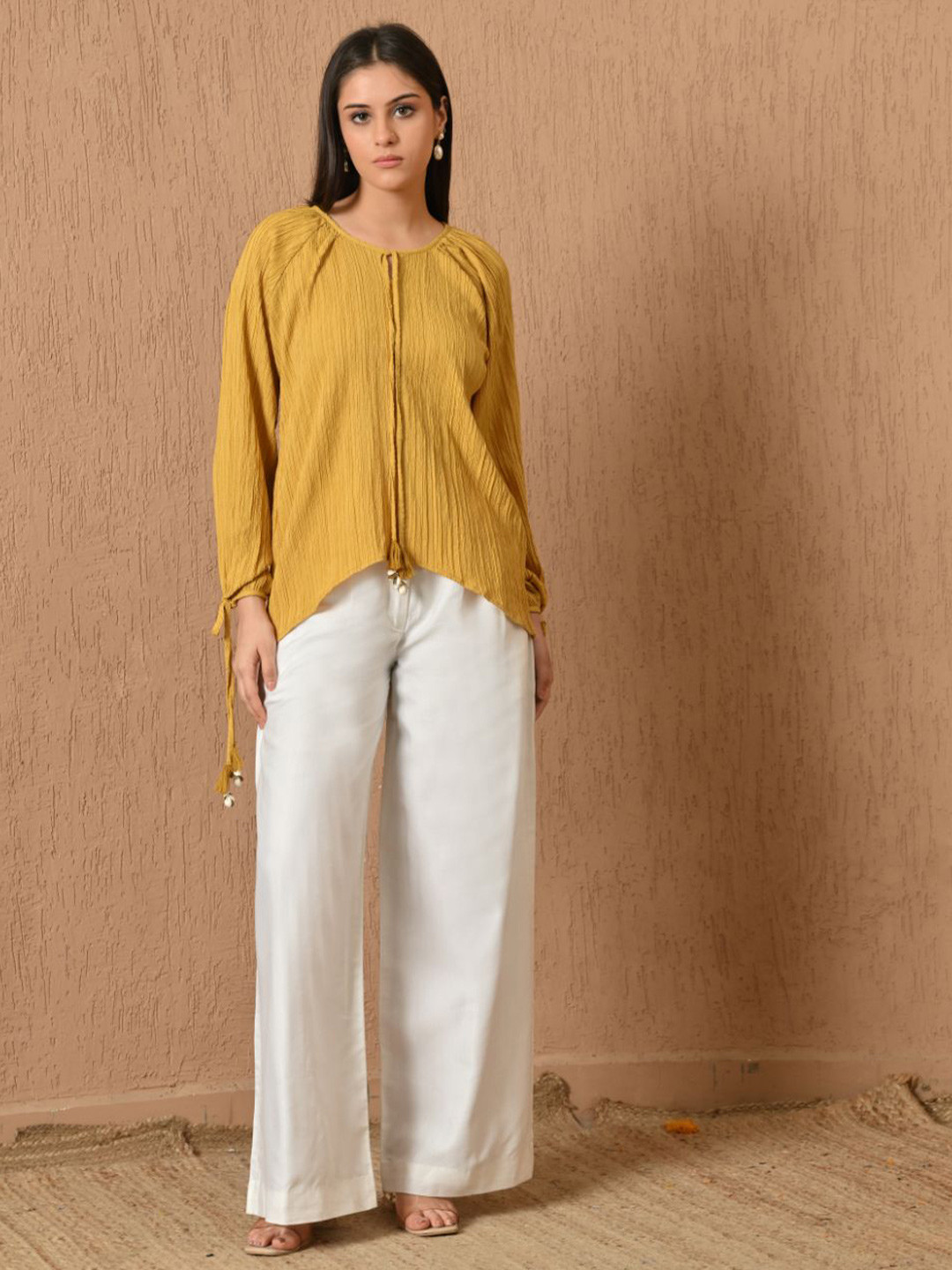 KELIN Bohemian Crepe Top