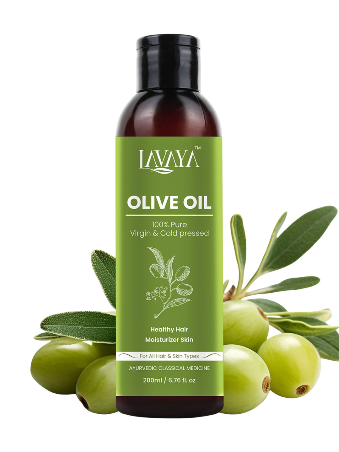 Lavaya 100% Pure & Cold Pressed Olive Oil - 200 ml