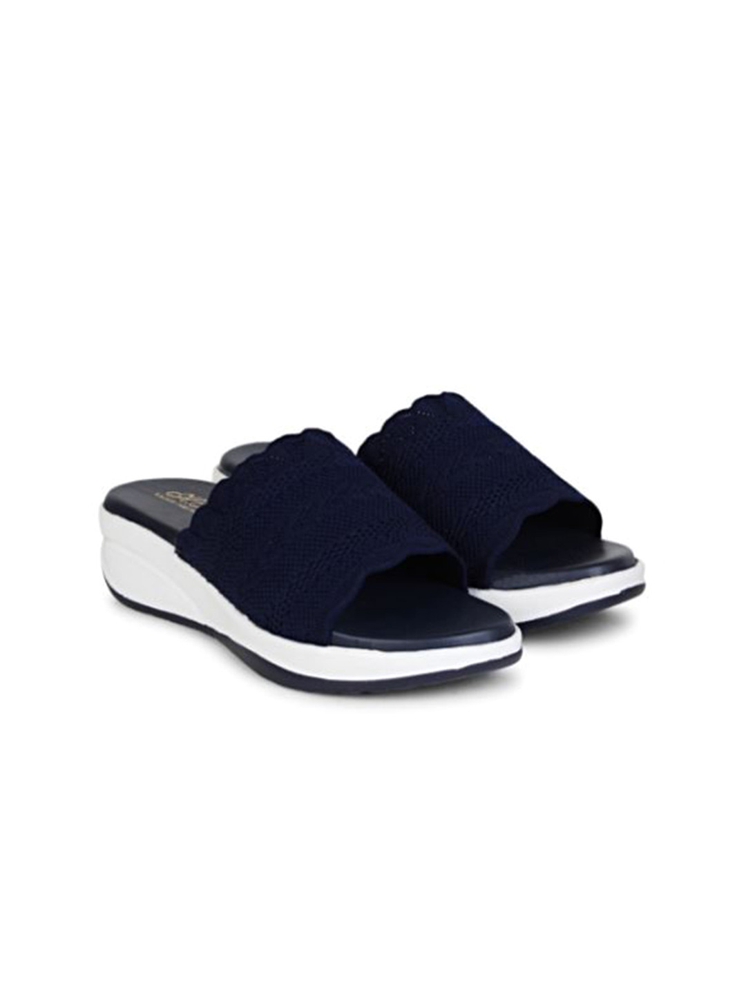 H.M. LADIES FOOTWEAR Women Solid Wedge Sandals