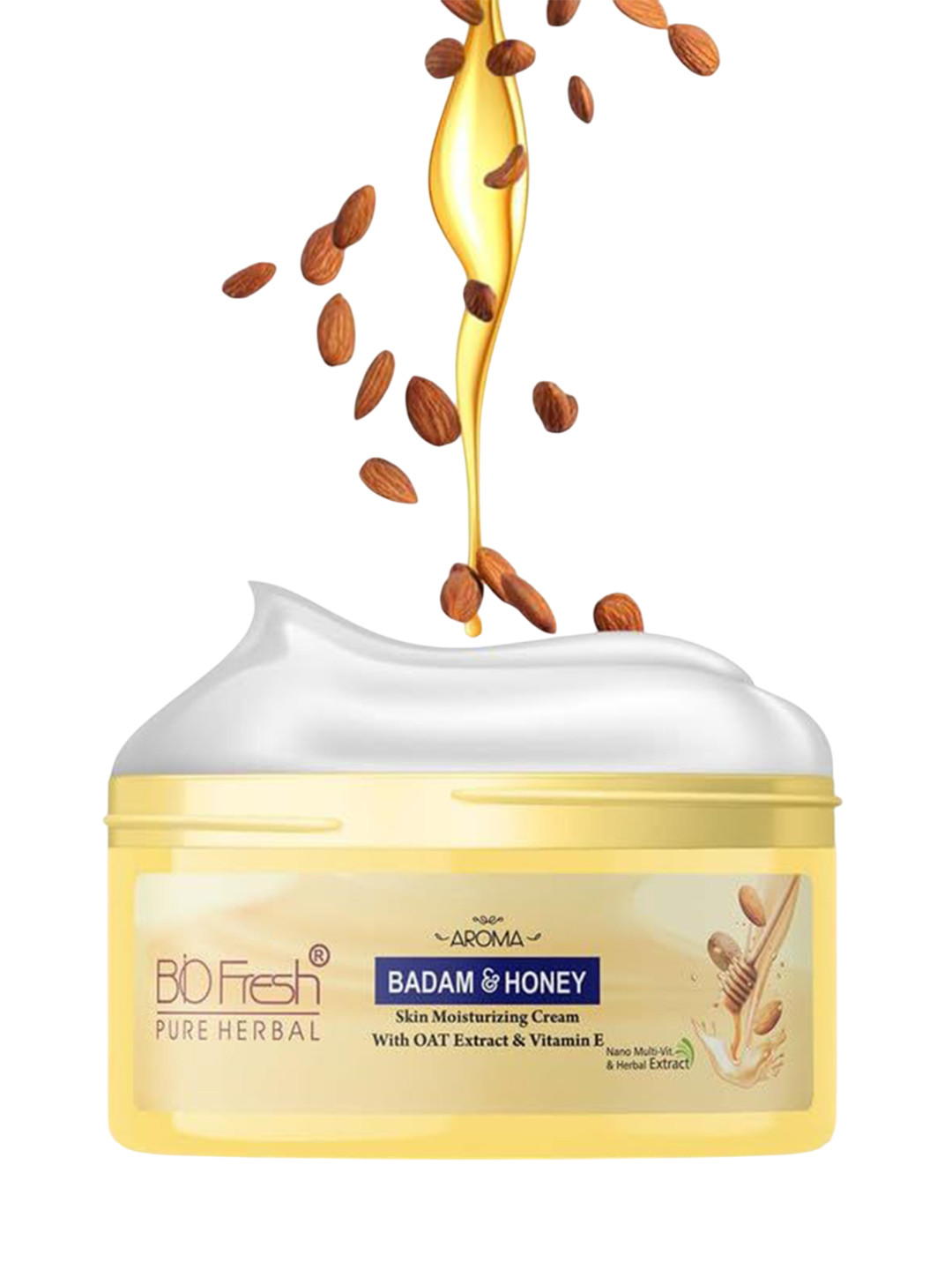 BIOFRESH Badam & Honey Body Cream For Brightening - 400 ml