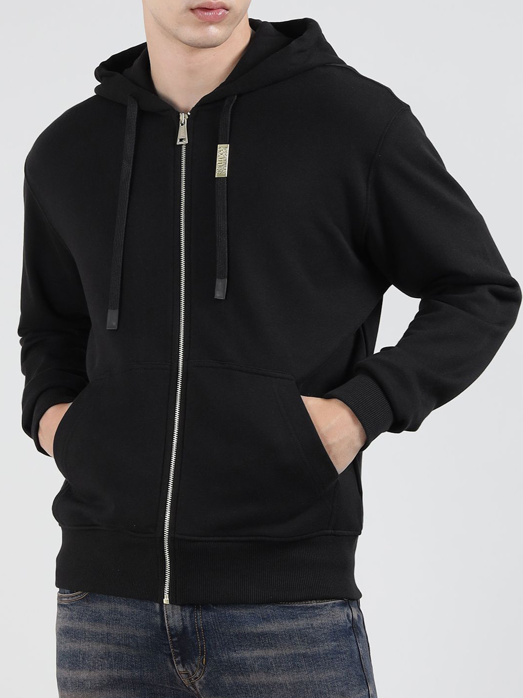 Versace Jeans Couture Men Hooded Pure Cotton Sweatshirt