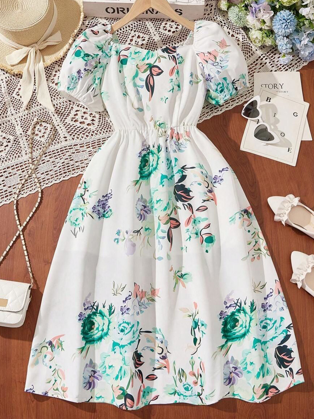 White World Woman Fit and Flare Dress