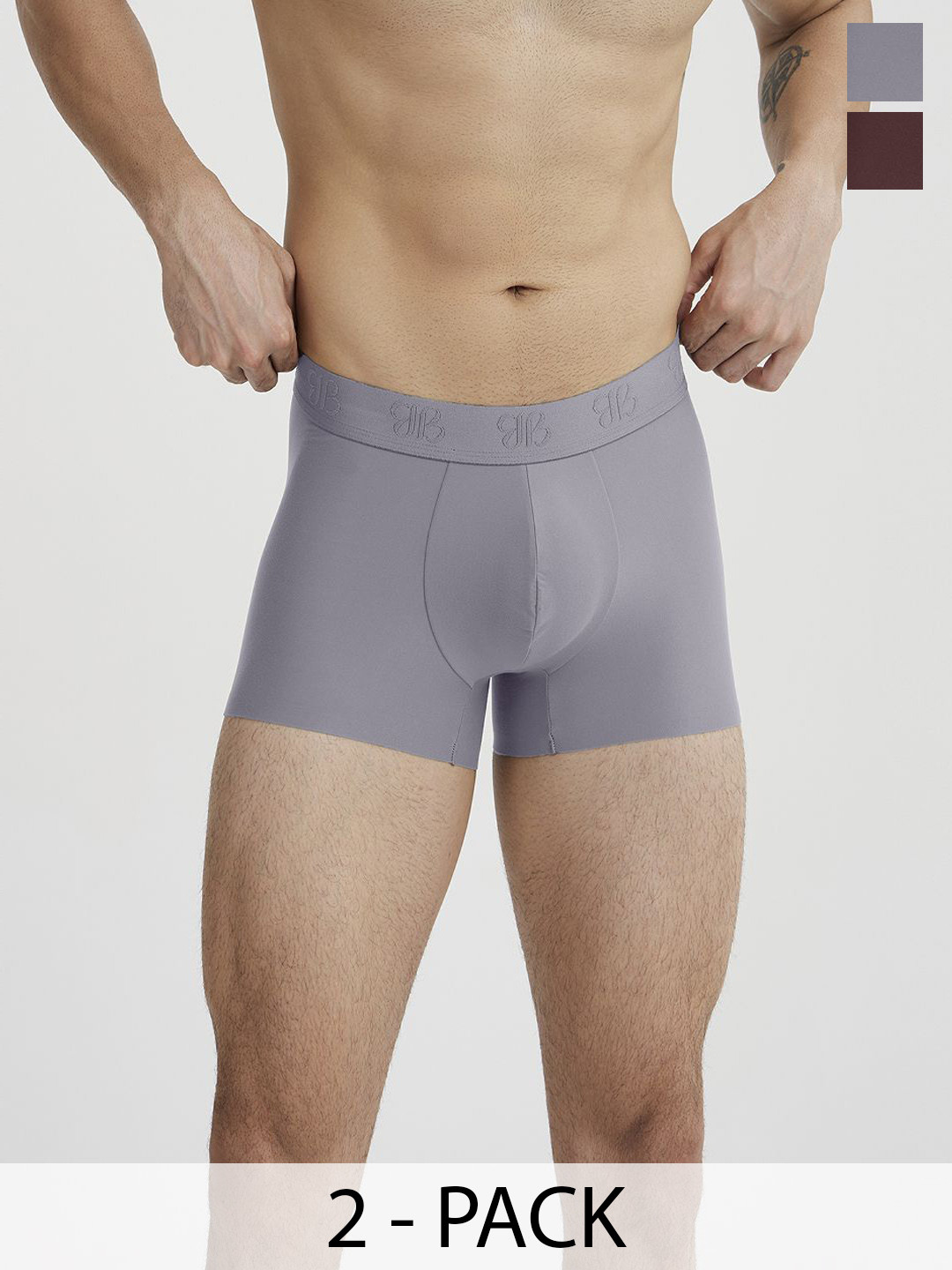 B'there Pack of 2 Seamless Microfiber Trunk U005_DLC_DBY