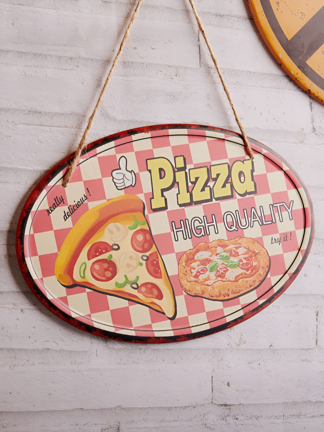 eazy wagon Fresh & Delicious French Fries Metal Bohemian Glossy Signs and Plaques-28In