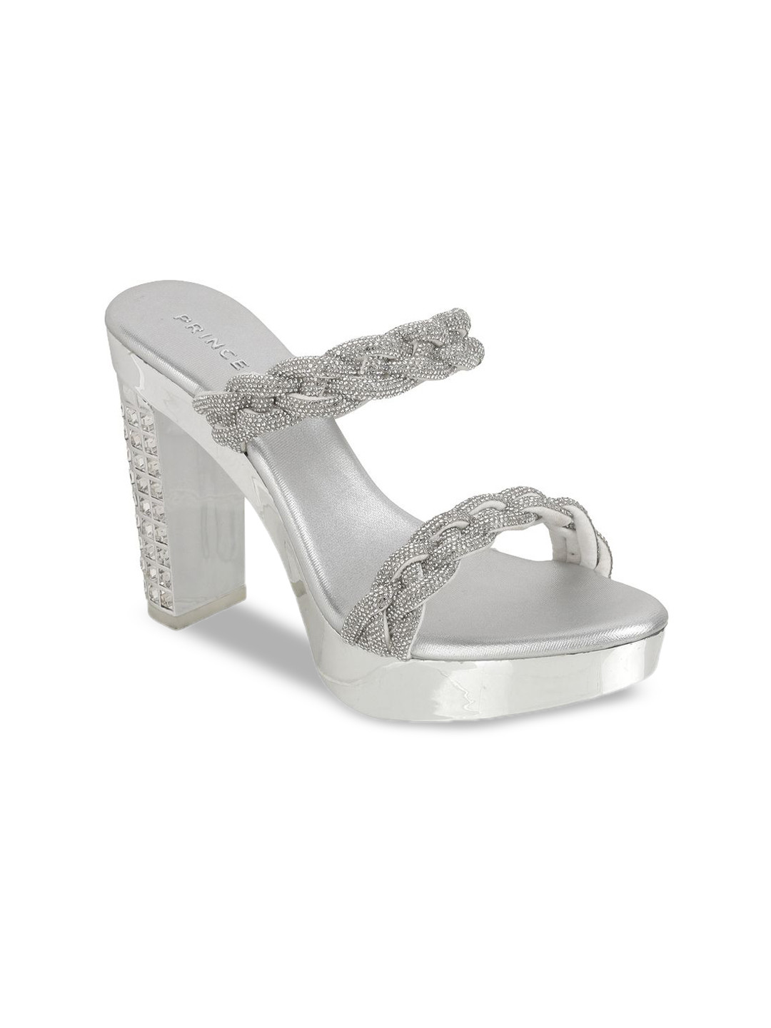 Metro Women Western Embellished Platform Heels Sandals
