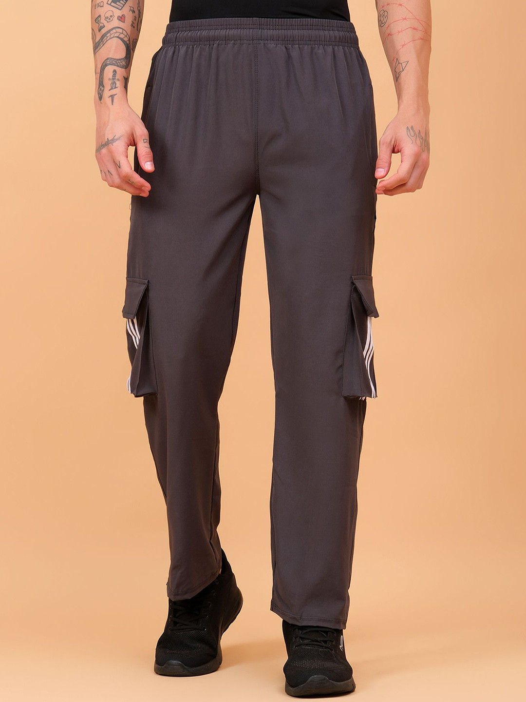 TrybeX Men Mid-Rise TrackPants