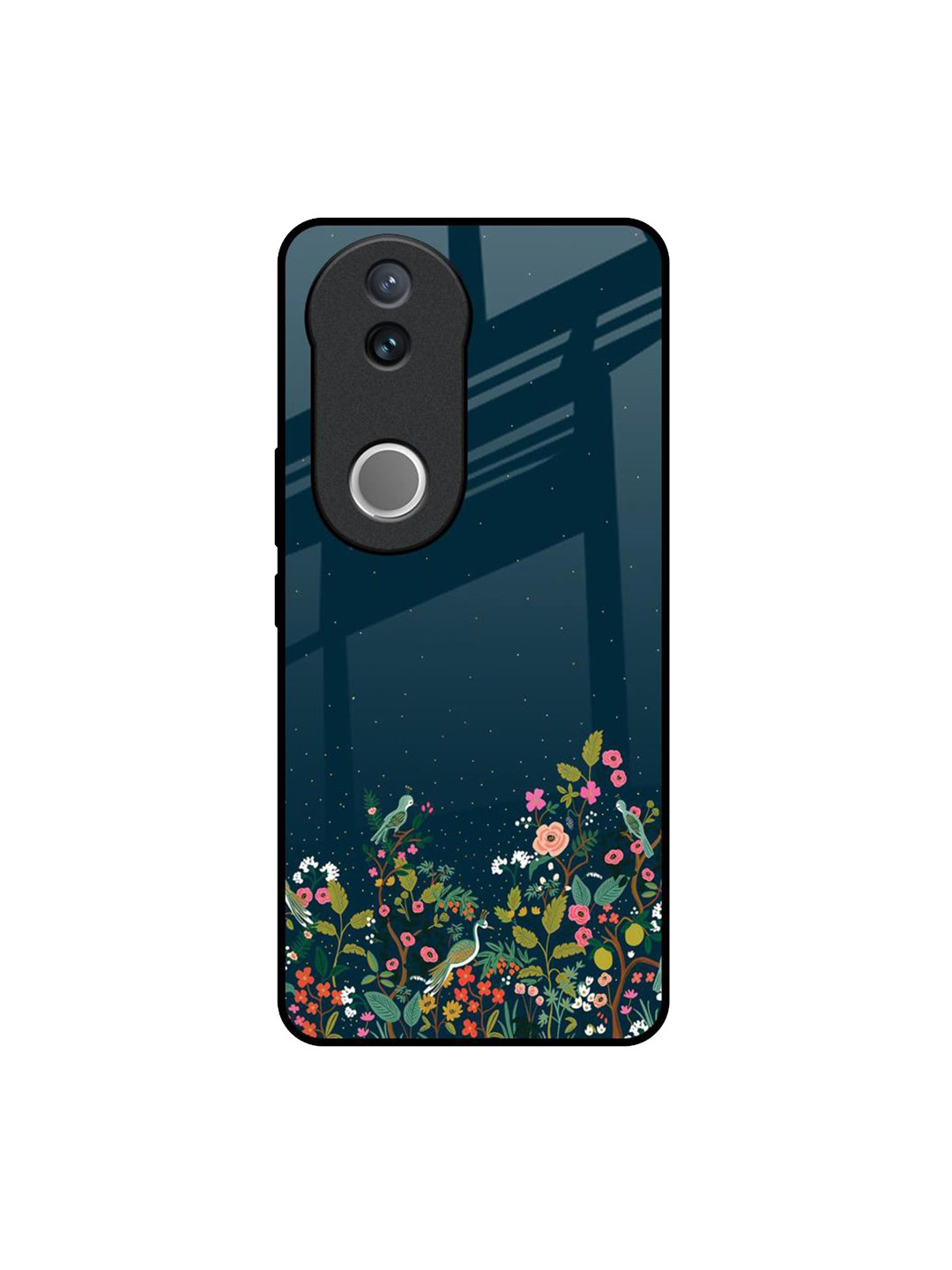 QRIOH Floral Printed Vivo V50 5G Back Case Mobile Accessories
