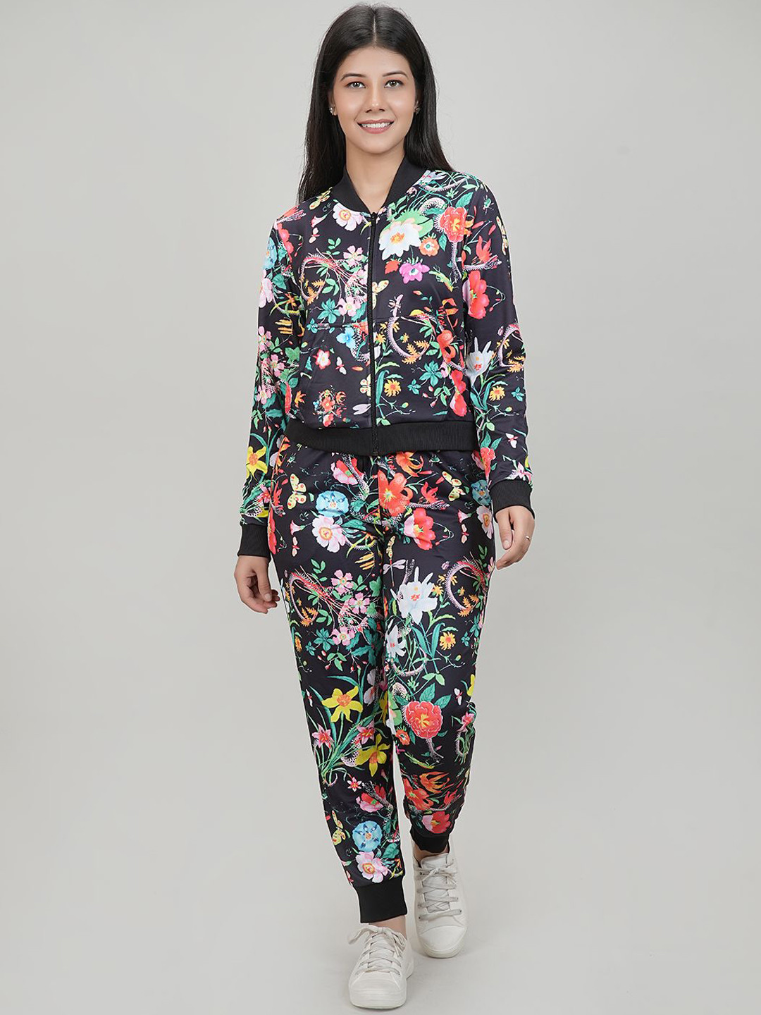 She N She Women Floral Printed Co-Ords