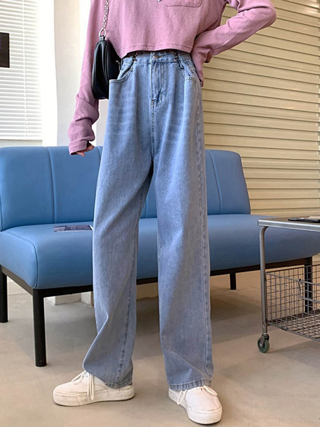 LULU & SKY Women Whiskers & Chevrons Clean Look Stretchable Jeans