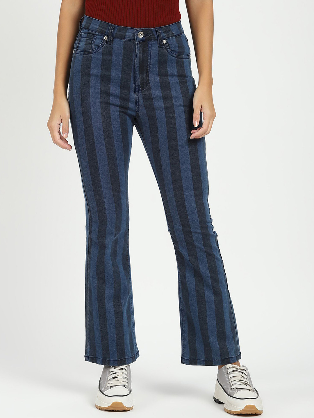 Global Republic Women Bootcut High-Rise Stretchable Jeans