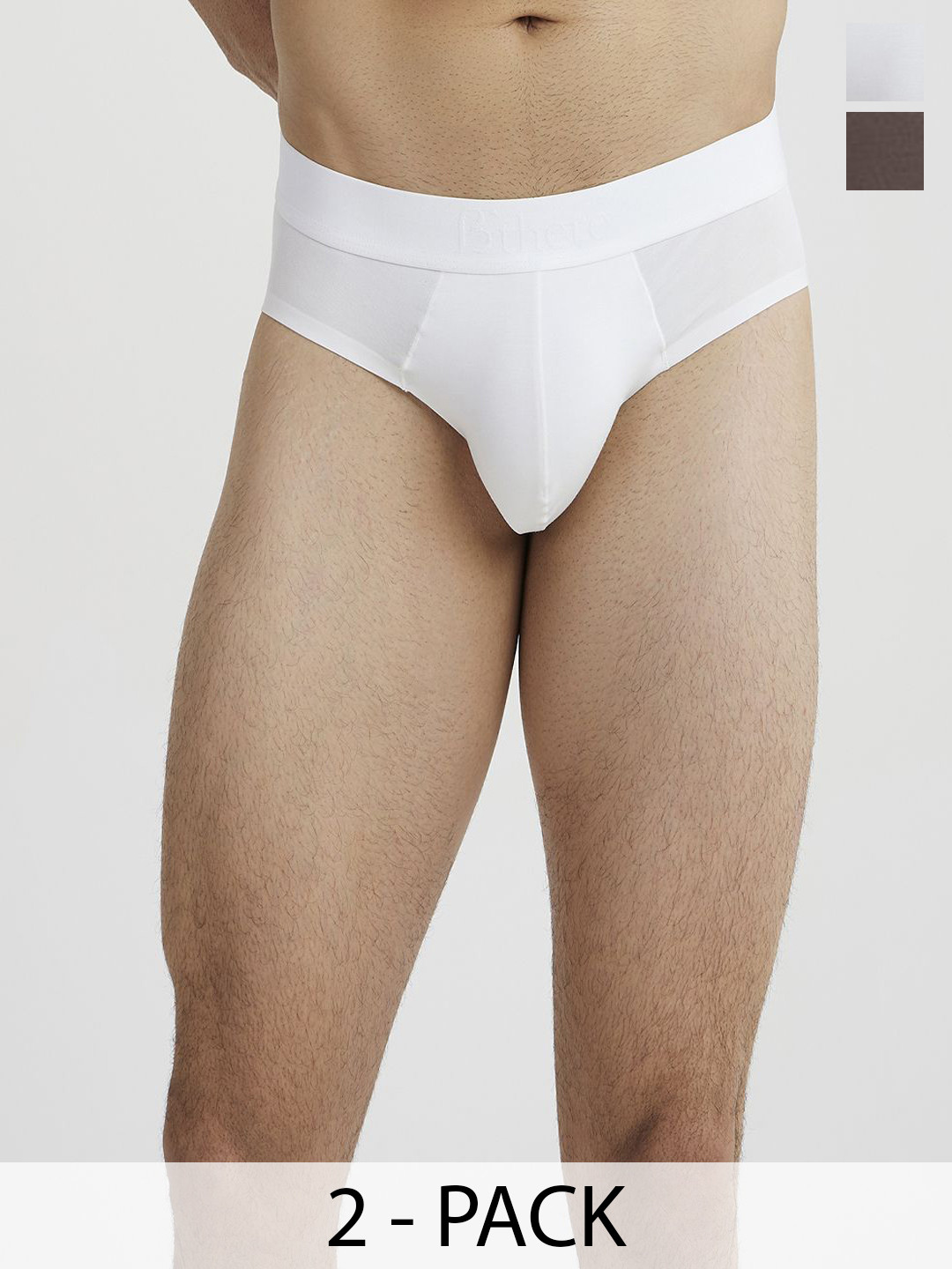 B'there Pack of 2 Seamless Modal Brief U002_PWH_SPG