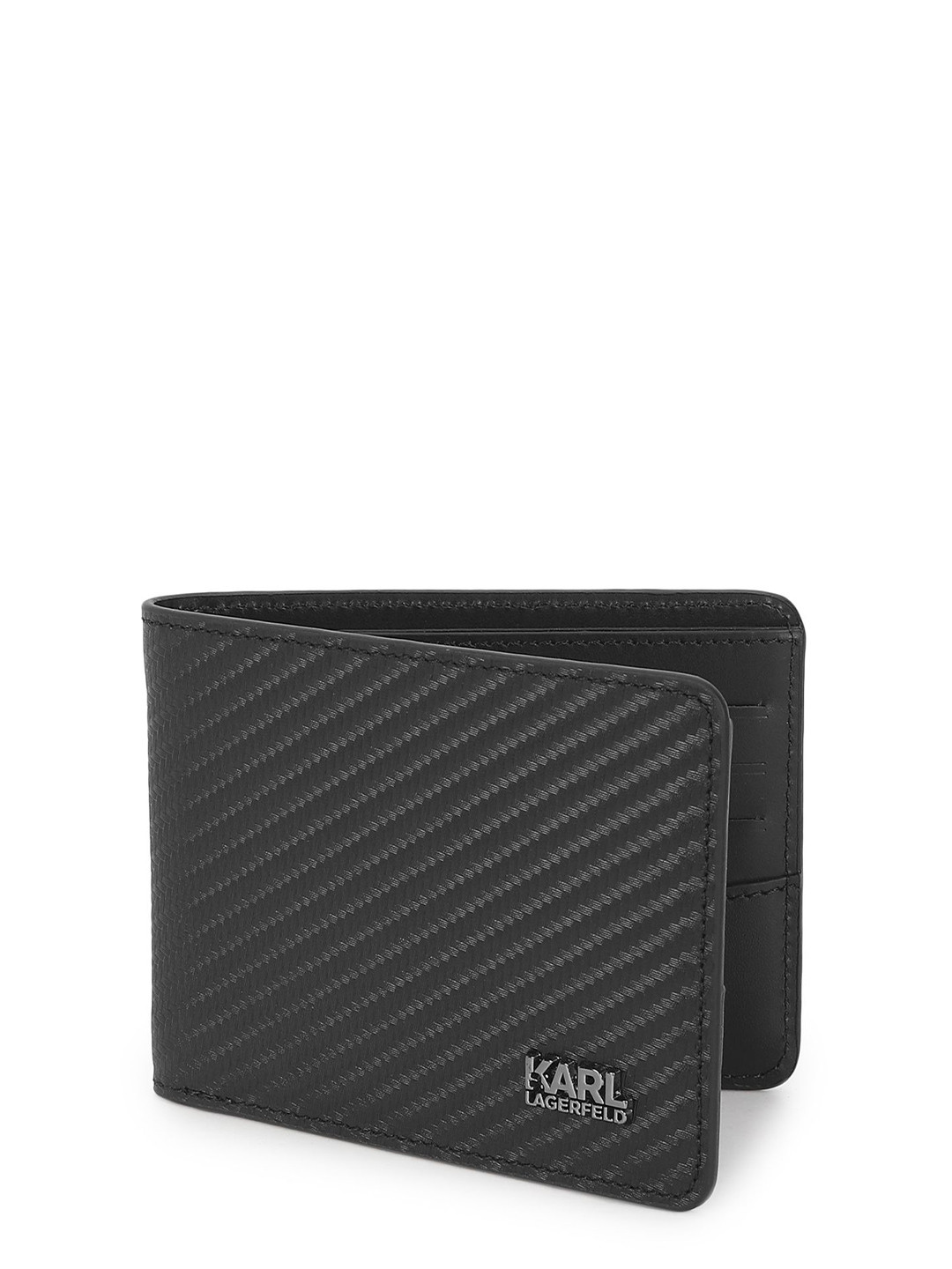 Karl Lagerfeld Men Leather Two Fold Wallet