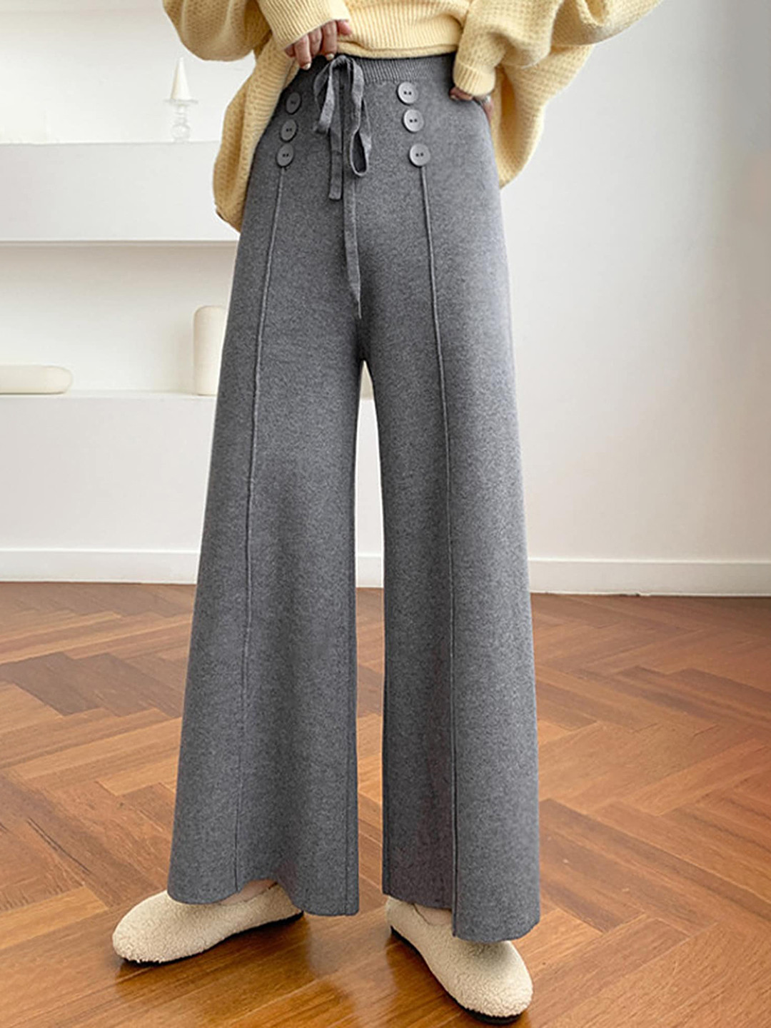 LULU & SKY Wide Leg High-Rise Palazzos