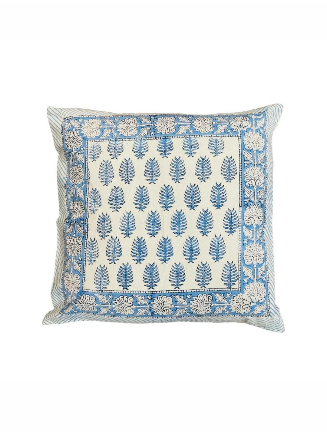 Fabric Venue Blue & White 5 Pieces Ethnic Motifs Printed Square Cotton Cushion Covers