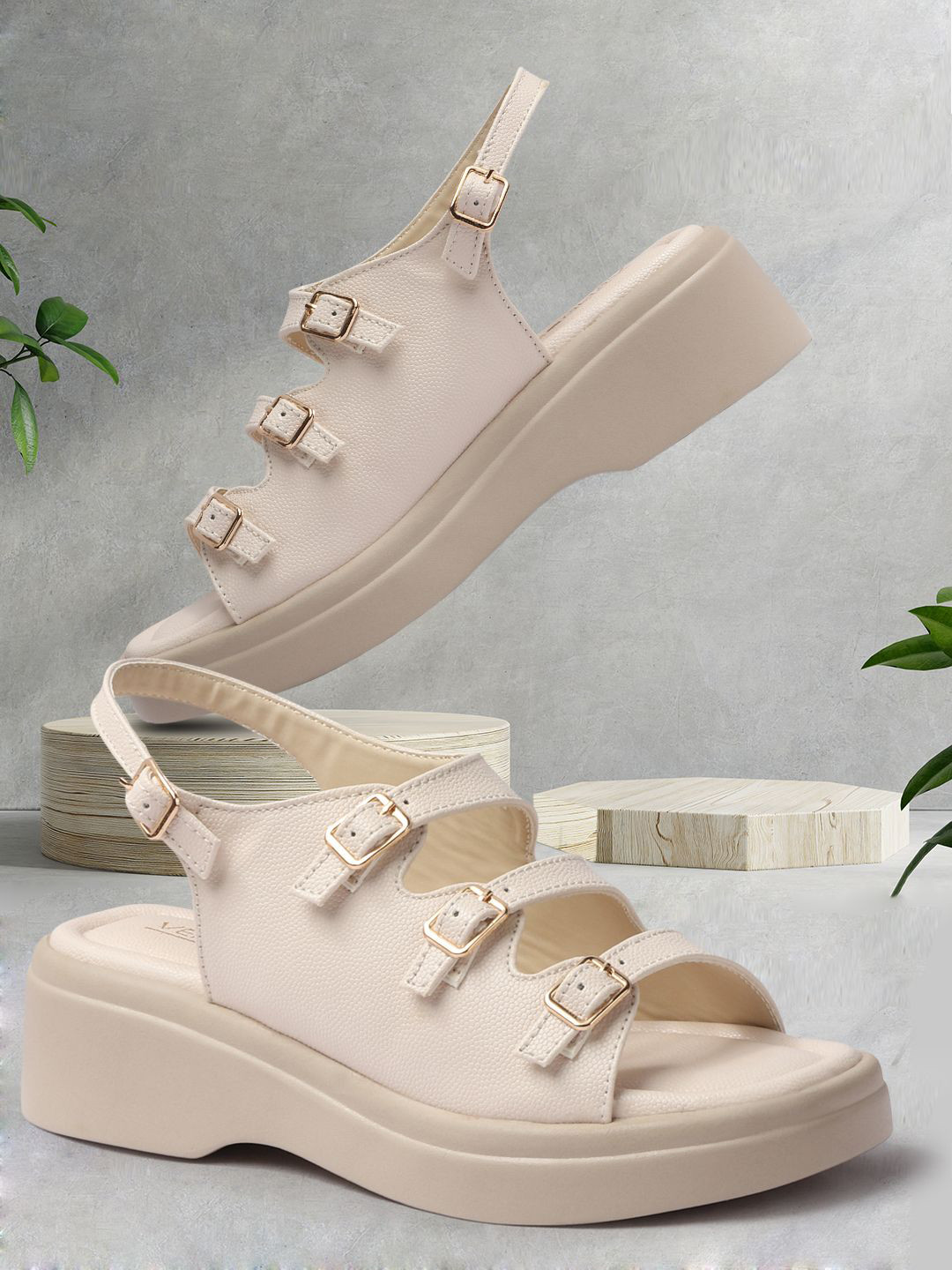 VENDOZ Platform Heel Sandals