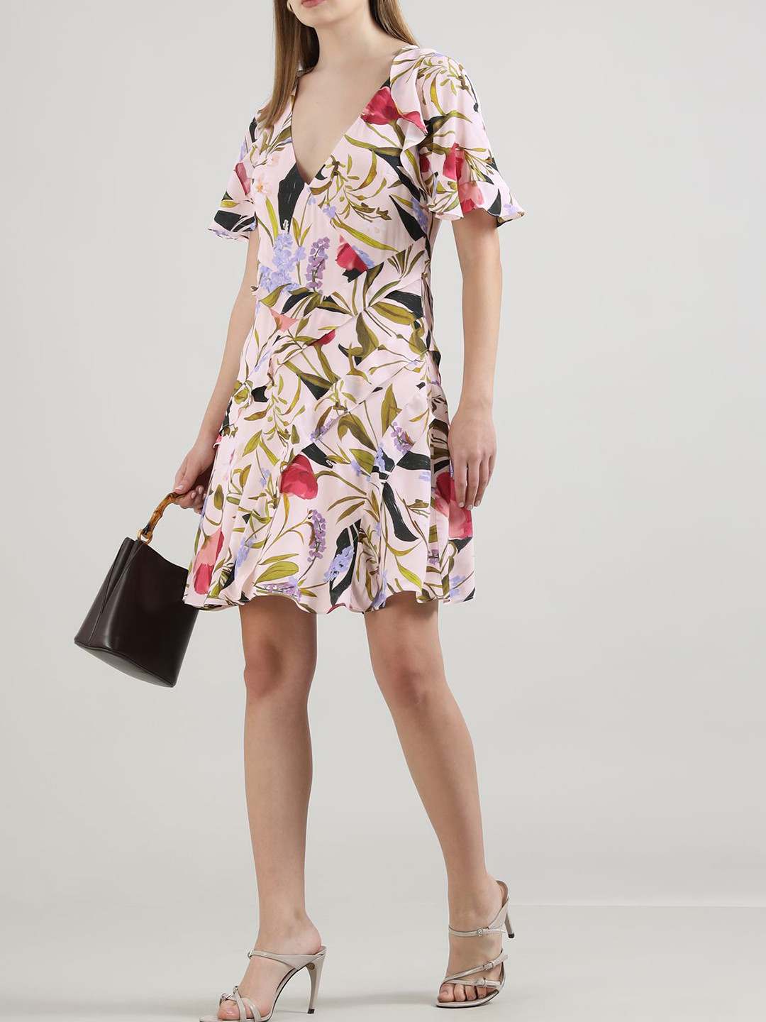 Ted Baker Women Floral Printed A-Line Above Knee Dress